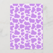 Letztes Rodeo Lila Cowgirl Brautparty Party Game Begleitkarte (Rückseite)