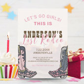 Letztes Rodeo Nashville Bachelorette Weekend Party Einladung