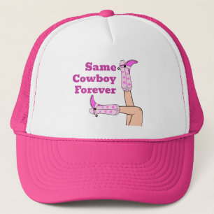 Letztes Rodeo Pink Brautparty Same Cowboy Forever Truckerkappe
