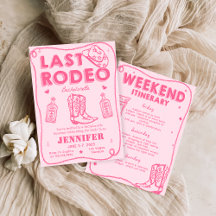 Letztes Rodeo Pink Cowgirl Bachelorette Wochenende