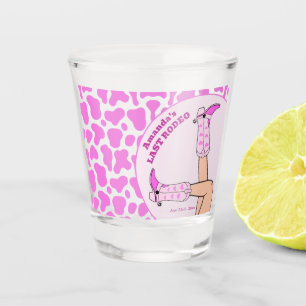 Letztes Rodeo Pink Cowgirl Brautparty Party Schnapsglas