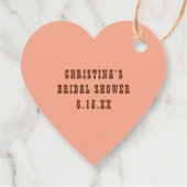 Letztes Rodeo Retro Western Sweet Heart Brautparty Geschenkanhänger (Rückseite)