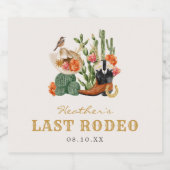 Letztes Rodeo Schaumweinetikett (Einzelnes Label)