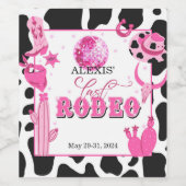 Letztes Rodeo Weinflaschen-Etikett - Custom Weinetikett (Einzelnes Label)