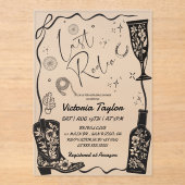 Letztes Rodeo Western Brautparty Acryleinladungen (Vorderseite)