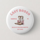 Letztes Rodeo Western Coquette Stiefel Bachelorett Button (Vorderseite)