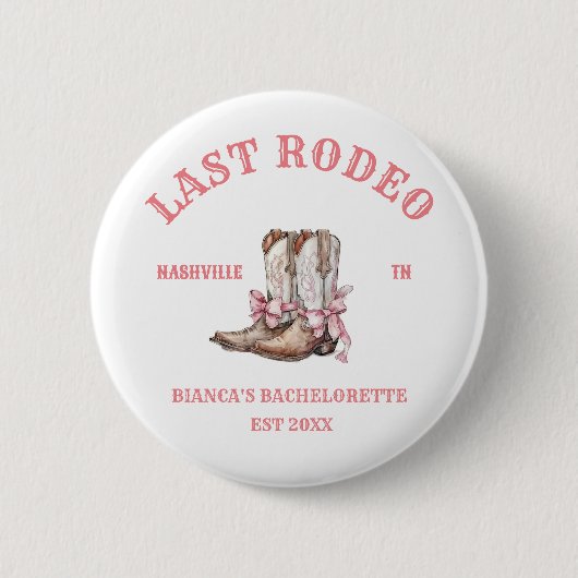 Letztes Rodeo Western Coquette Stiefel Bachelorett Button (Vorderseite)