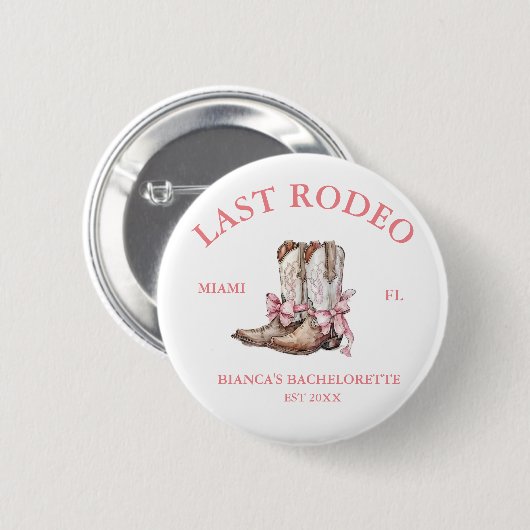 Letztes Rodeo Western Coquette Stiefel Bachelorett Button (Vorne & Hinten)