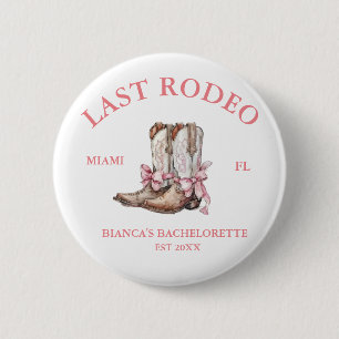Letztes Rodeo Western Coquette Stiefel Bachelorett Button