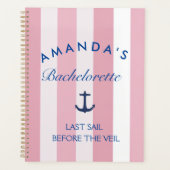 Letztes Segel vor dem Schleier | Bachelorette Plan Planer (Vorderseite)