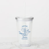 Letztes Segel vor dem Schleier Bachelorette Wochen Acryltrinkbecher (Vorderseite)