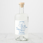 Letztes Segel vor dem Schleier Bachelorette Wochen Alkoholflaschenetikett (Vorderseite)