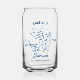 Letztes Segel vor dem Schleier Bachelorette Wochen Dosenglas