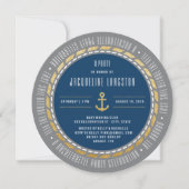 Letztes Segel vor dem Schleier Chic Junggeselinnen Einladung (Vorderseite)