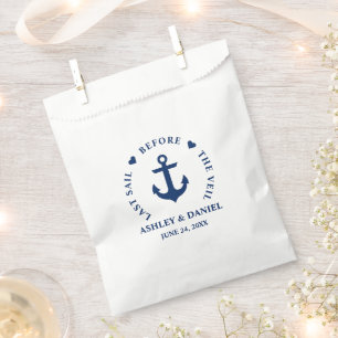 Letztes Segel vor dem Schleier des Nautischen Herz Geschenktütchen