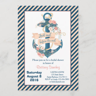 Letztes Segel vor dem Schleier, Einladung