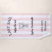 Letztes Segel vor dem Schleier Handtuch | nautisch (Vorderseite)