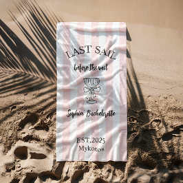 Letztes Segel vor dem Schleier Handtuch | nautisch