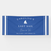 Letztes Segel vor dem Schleier-Junggeselinnen-Absc Banner (Horizontal)