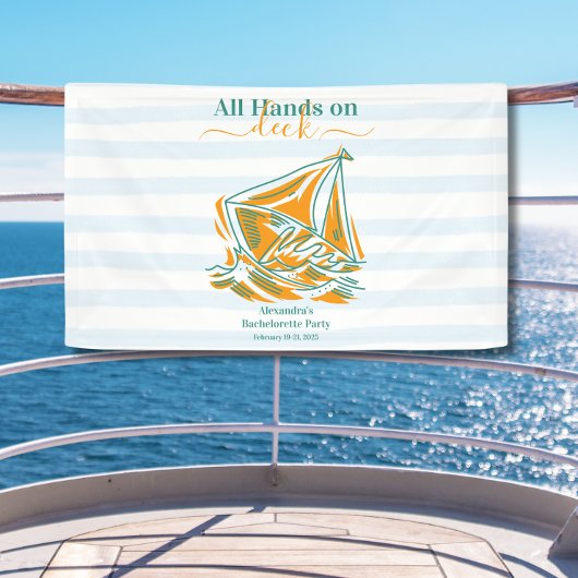 Letztes Segel vor dem Schleier-Junggeselinnen-Absc Banner