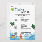 Letztes Segel vor dem Schleier-Junggeselinnen-Absc Einladung (Rückseite)