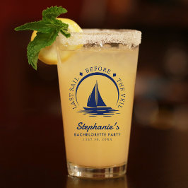 Letztes Segel vor dem Schleier-Junggeselinnen-Absc Glas