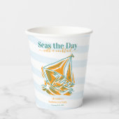 Letztes Segel vor dem Schleier-Junggeselinnen-Absc Pappbecher (Vorderseite)