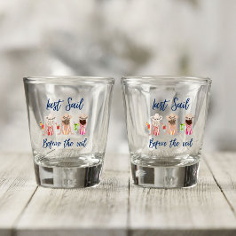 Letztes Segel vor dem Schleier Junggeselinnen-Absc Schnapsglas