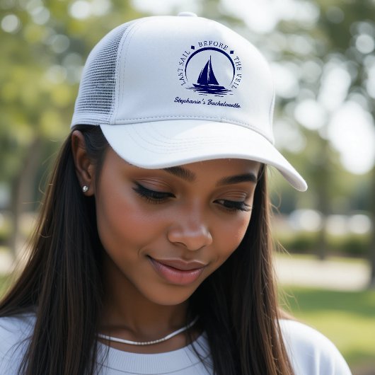 Letztes Segel vor dem Schleier-Junggeselinnen-Absc Truckerkappe