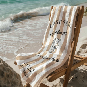 Letztes Segel vor dem Schleier Personalisiert ne Strandtuch