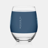 Letztes Segel vor dem Veil Bachelorette Bride Weinglas Ohne Stiel (Links)