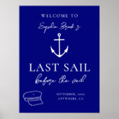 Letztes Segel vor dem Veil Bachelorette Wochenende Poster (Vorne)