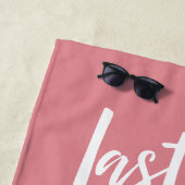 Letztes Segel vor dem Veil Bachelorette Wochenende Strandtuch (Beispiel)