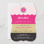 Letztes Segel vor dem Veil Glam Junggeselinnen-Abs Einladung (Vorderseite)
