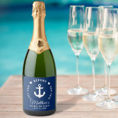 Letztes Segel vor der Veil Bachelor Party Schaumweinetikett