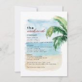 Letztes Segel vor Veil Bachelorette Wochenende Par Einladung (Rückseite)