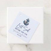 Letztes Segel vor Veil Bachelorette Wochenende Par Geschenkanhänger (Beispiel)