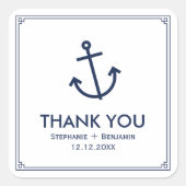 Letztes Segelschiff Quadratischer Aufkleber (Vorderseite)