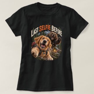 Letztes Selfie vor der Bärenbegegnung Lustiges Cam T-Shirt