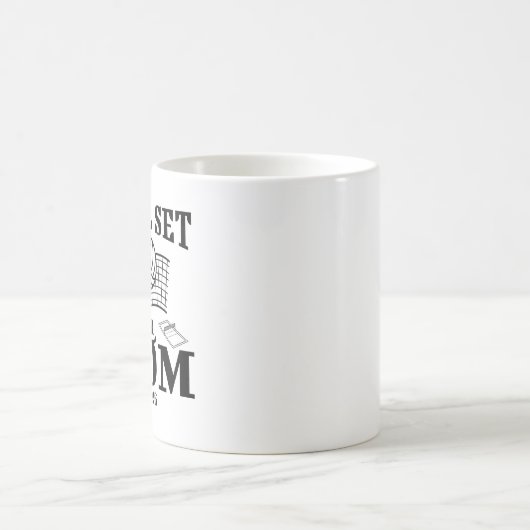Letztes Set Senior Mama Class of 2026 Grad Volleyb Kaffeetasse (Mittel)