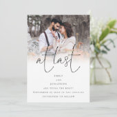 Letztes Skript-Foto-Overlay-QR-Code-Hochfahren Save The Date (Stehend Vorderseite)