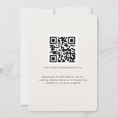 Letztes Skript Foto Overlay QR WinterWedding Save The Date (Rückseite)