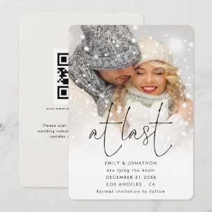 Letztes Skript Foto Overlay QR WinterWedding Save The Date