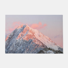 Letztes Sonnenlicht auf dem Berg Storžič, Slowenie Fußmatte