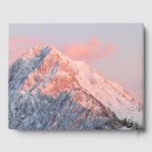 Letztes Sonnenlicht auf dem Berg Storžič, Slowenie Gästebuch (Rückseite)