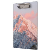 Letztes Sonnenlicht auf dem Berg Storžič, Slowenie Klemmbrett (Links)