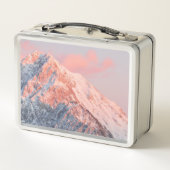 Letztes Sonnenlicht auf dem Berg Storžič, Slowenie Metall Brotdose (Rückseite)