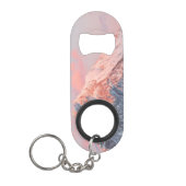 Letztes Sonnenlicht auf dem Berg Storžič, Slowenie Mini Flaschenöffner (Vorderseite)