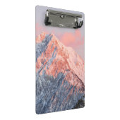 Letztes Sonnenlicht auf dem Berg Storžič, Slowenie Mini Klemmbrett (Schrägansicht)