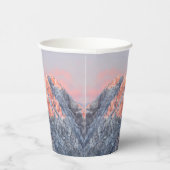 Letztes Sonnenlicht auf dem Berg Storžič, Slowenie Pappbecher (Rechts)